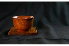 【usiru（ウシル）】漆のコースター＋ぐい飲みセット　黄 [№5694-7242]0550