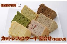 カットシフォンケーキ 詰合せ（10個入り） [№5694-0895]