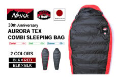 NANGA 30th Anniversary AURORA TEX COMBI SLEEPING BAG ブラック×レッド [№5694-7596]0933