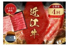 【和牛セレブ】 近江牛  定期便 「エコノミークラス」（定期便4回） [№5694-1115]