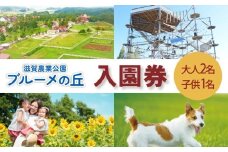 滋賀農業公園 ブルーメの丘 大人2名（1名×2枚）・子供1名 入園券 [ アトラクション 動物 ふれあい ファミリー 家族 旅行 ]