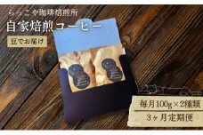 【定期便】3ヶ月連続でお届け便 らっこや珈琲焙煎所 自家焙煎コーヒー（豆）珈琲 コーヒー 珈琲豆 コーヒー豆