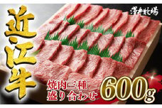 近江牛 焼肉 霜降り 赤身 盛り合わせ 600g 冷凍 黒毛和牛 和牛 牛肉 牛 ふるさと納税 ブランド 三大和牛 贈り物 ギフト 国産 滋賀県 竜王町 澤井牧場 神戸牛 松阪牛 に並ぶ 日本三大和牛