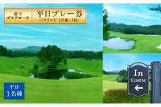 竜王 ゴルフコース 平日 プレー券 ( 1ラウンド 1名様 × 1枚 )  ゴルフ 利用券 チケット 滋賀県 竜王町 送料無料 