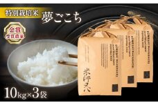 【 先行予約 】 新米 夢ごこち 10kg × 3袋 ( 令和7年産 30kg 2025年産 ブランド 米 rice 精米 白米 ご飯 内祝い 十六代目米師又八 謹製 もちもち 国産 送料無料 滋賀県 竜王 ふるさと納税 )