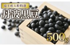 丹波黒豆 500g 大粒特選 令和6年産 黒大豆 500g × 1袋 竜王産 大豆 丹波 黒豆 滋賀県 竜王町 黒豆茶 産地直送 送料無料 
