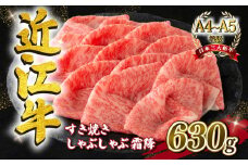 近江牛 すき焼きしゃぶしゃぶ用 霜降り 630g A4 ~ A5 ランク 毛利志満 ( 近江牛 ブランド和牛 近江牛 牛肉 近江牛 好き焼き しゃぶしゃぶ 国産 近江牛 人気 近江牛 神戸牛 松阪牛 に並ぶ 日本三大和牛 ふるさと納税 )