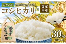 新米予約 特別栽培米 こしひかり 令和7年産 米 30kg 白米 コシヒカリ 2025年産 国産 農家直送 環境こだわり お試し用 小分け お米 こめ おこめ 新米 先行予約 農家直送 産地直送 滋賀県 竜王町