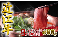 【10月発送】近江牛 赤身 しゃぶしゃぶ すき焼き用 600g 冷凍 黒毛和牛 ( ブランド牛 牛肉 和牛 日本 ウデ モモ 腕 もも 人気 鍋 セット 霜降り 三大和牛 しゃぶしゃぶ すき焼き やきしゃぶ 贈り物 ギフト 国産 滋賀県 竜王町 岡喜 神戸牛 松阪牛 に並ぶ 日本三大和牛 ふるさと納税 )