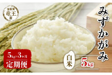 【 先行予約 】 令和7年産 新米 予約 みずかがみ 白米 5kg 定期便 3ヶ月 みずかがみ 定期 3か月  5kg × 3回 計 15kg 米 滋賀県 竜王町 国産 農家直送 特別栽培米 ミズカガミ  2025年産 国産 農家直送 環境こだわり お米 こめ おこめ 産地直送 送料無料 滋賀県 竜王町 ふるさと納税
