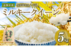 新米予約 特別栽培米 ミルキークイーン 米 5kg 玄米 2025年産 滋賀県 竜王町 令和7年産 国産 農家直送 みるきーくいーん R7 5kg × 1袋 国産 農家直送 環境こだわり お試し用 お米 こめ おこめ 農家直送 産地直送 送料無料 