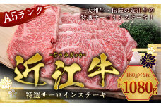 近江牛 A5 特選 サーロイン ステーキ 180g×6枚　牛肉 和牛 黒毛和牛 国産　AI06