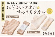 滋賀県麻織物工業協同組合　Omi-Johu湖国のめぐみ本麻　ほどよいタオル＆すっきりタオルセットAX19