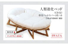 IWATA　人類進化ベッド　CB-02　（専用フィットカバー1枚つき）　AA056