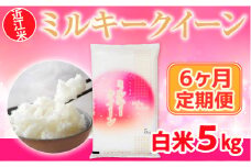 6ヶ月定期便 近江米 ミルキークイーン 白米５kg  BD10