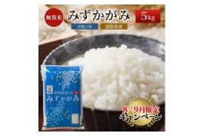 【9月末までの限定価格】【令和7年産新米】【先行受付開始】滋賀県産 みずかがみ BG無洗米 5kg お米 2025年9月下旬出荷開始 cp2509