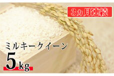 令和6年環境こだわり近江米ミルキークイーン5kg（無洗米）×3カ月連続お届け