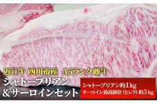 【近江牛 西川畜産】近江牛A5ランク雌牛　シャトーブリアン＆サーロインセット