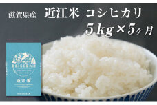 【定期便】令和7年産新米　滋賀県豊郷町産　近江米 コシヒカリ　5kg×5ヶ月 お米 白米 ごはん ライス 主食 炭水化物 おにぎり 
