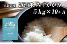 【定期便】令和7年産新米　滋賀県豊郷町産　近江米 みずかがみ　5kg×10ヶ月 お米 白米 ごはん ライス 主食 炭水化物 おにぎり 