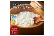 400個限定【令和7年産新米】甲良米 特別栽培コシヒカリ 無洗米 5kg お米 ライス ご飯 ブランド米 銘柄米 お弁当 おにぎり 直送 主食 炭水化物 特別栽培米 時短