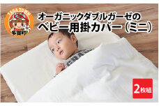オーガニックダブルガーゼのベビー用掛カバー（ミニ） 2枚組 [B-01102]
