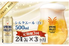 【定期便3回】キリン SPRING VALLEY BREWERY シルクエール 白 500ml × 24本 × 3ヶ月 | スプリングバレー 3回 3ヵ月