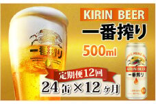 【定期便12回】キリン 一番搾り 500ml × 24本 × 12ヶ月