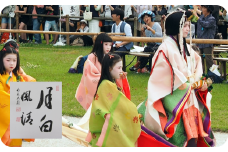 高僧の揮毫色紙＋「フタバアオイオーナー・葵祭特別観覧」　※寄附金は文化財保護に使途を限定しています。