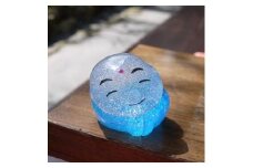 【 ほっこりじぞうさん 】京都府産 笑い顔 コースター セット 置物 玄関 リビング トイレ 台所 ガラス 雑貨 プレゼント 贈答 贈り物 サンドブラスト