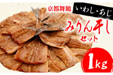 干物 いわし あじ みりん干し セット 鰯 鯵 ひもの 詰め合わせ 各 500g 計 1kg 1キロ 10000円 魚 魚介 一万円 食べ比べ 切り身 おつまみ おかず 人気 冷凍 国産 ランキング 京都 舞鶴