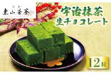 宇治抹茶 生チョコレート 12粒   京都 宇治 抹茶 生チョコ 石臼挽き 東山茶寮 京 和華 洋風 和菓子 茶 生チョコレート チョコレート お菓子 おかし スイーツ 生 クリーム デザート 洋菓子 人気 贈答 ギフト お歳暮 冷凍 6000円 六千円 