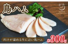 肉汁溢れる鳥ハム 約300g 国産 鳥ハム ハム 鶏肉 鳥肉 鳥 鶏 家庭用 お手軽 簡単 お取り寄せ 鳥 肉 ハム おつまみ あて 肴 おかず 冷凍 京都 高タンパク 木津川