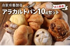 自家培養酵母 アラカルトパン 10点 セット ( パン 惣菜パン 冷凍パン 無添加 天然酵母 冷凍 詰め合わせ 小麦 朝食 朝ごはん お取り寄せ 食べ比べ 京都 国産 )  