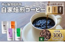 【豆】自家焙煎コーヒー 中煎り グアテマラ 300g (各100g × 3袋) 