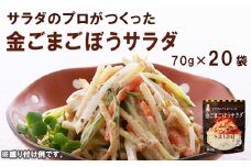 サラダのプロがつくった金ごまごぼうサラダ 20袋 個包装 金ごま ごぼうサラダ ごぼう サラダ レトルト パウチ 小分け お弁当 弁当 ご飯 おかず 食べ切り ケンコーマヨネーズ 惣菜 京都 舞鶴