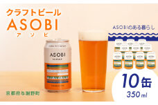ASOBI ペールエール 10缶 クラフトビール 地ビール アウトドア キャンプ ビール お酒 BBQ 宅飲み 家飲み 晩酌 人気 白ビール マイクロブルワリー きめ細やか 酒蔵 ビールセット 贈り物 ギフト こだわり 与謝野 京都