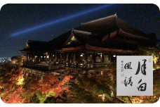 執事 森清顕氏と巡る清水寺夜間貸切拝観（11月）＋高僧の揮毫色紙　※寄附金は文化財保護に使途を限定しています。