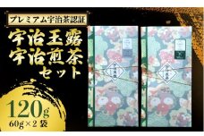 【プレミアム宇治茶（玉露・煎茶）】玉露 煎茶 セット 各60g 120g 宇治茶 