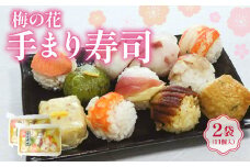 手まり寿司 2袋 古市庵 梅の花 冷凍 寿司 てまり 一口サイズ ひとくちサイズ 彩り お寿司 寿司 てまり寿司 手毬寿司 井手町 京都