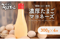 濃厚たまごマヨネーズ 4本セット 寄附翌月発送 たまご マヨネーズ ドレッシング 濃厚 リンゴ酢 卵 葉酸 玉子 国産 加工品 マヨネーズ 野菜 パック 個包装 具だくさん 揚げ物 エビフライ チキン南蛮 からあげ おかず お弁当 便利 万能 調味料 みずほファーム オリジナル 逸品 京都 京丹波町
