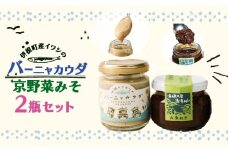 いわしのバーニャカウダ1つと京野菜味噌1つのセット バーニャカウダ 85g 京野菜みそ 100g バーニャカウダー バーニャ・カウダ ソース 野菜ソース 味付け いわし 鰯 イワシ 味噌 ミソ みそ セット品 伊根町 京都