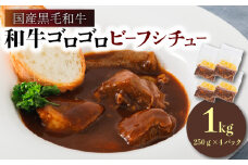 和牛ゴロゴロビーフシチュー 国産黒毛和牛使用 1kg 250g × 4袋 ( ビーフシチュー 黒毛和牛 国産 和牛 国産牛 やわらか お肉 肉 牛肉 ビーフ 冷凍 赤ワイン 煮込み デミグラス シチュー 具材ゴロゴロ 洋食 総菜 小分け 簡単 調理 レトルト 一人暮らし ごはん おかず カレー 人気 おすすめ グルメ 神戸ミートフーズ 南丹市 京都 京都府 )