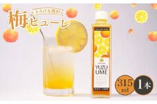 梅ピューレYUZUUME 1本 315ml ( 梅ピューレ ジュレ 無添加 フルーツ 果物 梅 完熟梅 うめ 国産 柚子 ゆず 柑橘 ジュース 梅ジュース ピューレ シロップ フルーツシロップ 果肉 常温 炭酸水 炭酸割 人気 おすすめ さわやか 濃厚 瓶 贈り物 ギフト プレゼント ヨーグルト 割材 炭酸割 お酒 焼酎 カクテル 京都府 京都 京丹波町 京丹波 )