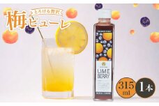 梅ピューレUMEBERRY 1本 315ml ( 梅ピューレ ジュレ 無添加 フルーツ 果物 梅 完熟梅 うめ ブルーベリー ベリー ジュース 梅ジュース ピューレ シロップ フルーツシロップ 果肉 常温 炭酸水 炭酸割 人気 おすすめ さわやか 濃厚 瓶 贈り物 ギフト プレゼント ヨーグルト 割材 炭酸割 お酒 焼酎 カクテル 京都府 京都 京丹波町 京丹波 )