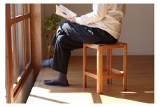 木製 折り畳み 椅子 「patol stool」  籐張り   ( 京都 宇治 家具 インテリア スツール イス 木 折りたたみ 和風 おしゃれ 人気 伝統 技法 受賞 )
