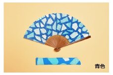 【みのや扇舗】/fan/fun扇子（小サイズ：青色）