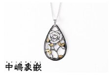 【中嶋象嵌】透かしバラペンダント