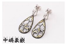 【中嶋象嵌】透かし唐草ピアス