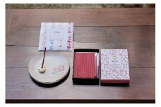 【山田松香木店】季節のお香・香皿セット（春）